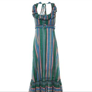 Zimmerman US size 10/Aus size 3 Green Midi Dress